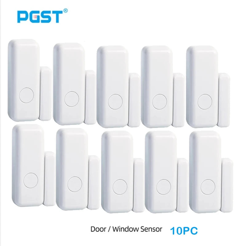 PGST 433 MHz Wireless Door Detector, Home Security Smart Window Anti-Theft Door Window Sensor, Used to Detect Open Doors, PE-67