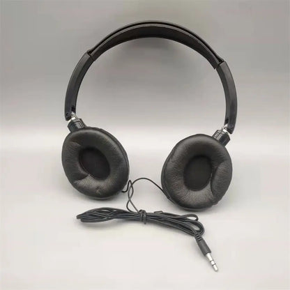 Sound Wired Headphones Over Ear Headset Bass HiFi Sound Music Stereo Earphones Flexible Adjustable Headset For PC Mobile