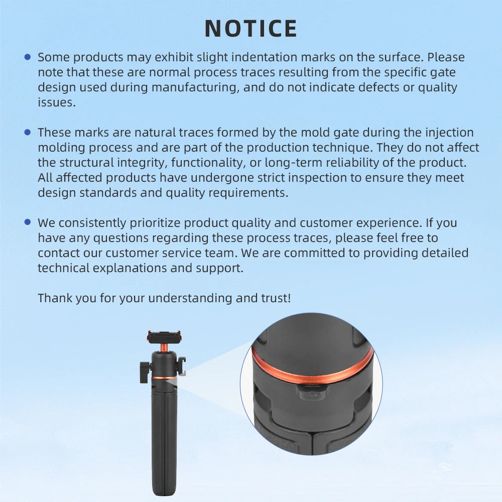 Flymile Action 6 Extendable Tripod Selfie Stick With Quick-release Base for DJI OSMO Action 6 Accessories Vlog Handle