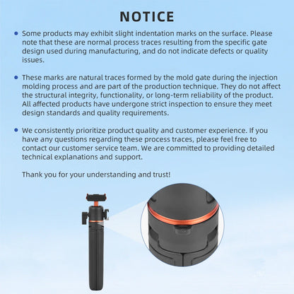 Flymile Action 6 Extendable Tripod Selfie Stick With Quick-release Base for DJI OSMO Action 6 Accessories Vlog Handle