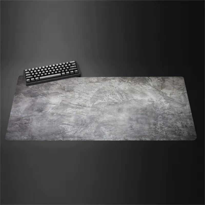 Gray Mouse Pad Large/Small Overlocked Mousepad NonSlip Desktop Keyboard Table Pad Gray Series Game Desk Mat Computer Accessories