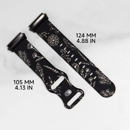 Flower Design Engraved Silicone Strap For Redmi Watch 3 /3 Lite /3 Active Two-tone Silicone Sport Strap For Redmi Watch3