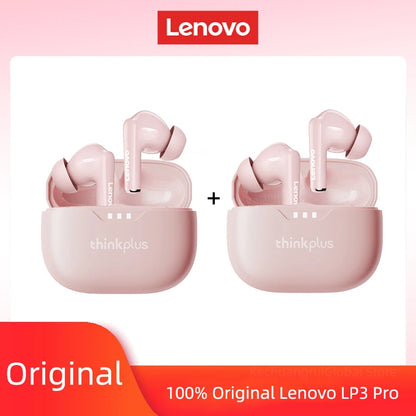 10pcs Lenovo LP3 Pro Wholesale 2pcs Original LP3 Pro Wireless Bluetooth Headphones HiFi Stereo Earbuds Noise Reduction With Mic