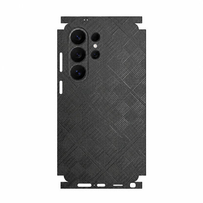 Full Wrap Faux Leather Back Skin for Samsung Galaxy S26 S25 Ultra Plus S24 S23 Anti Scratch Matte Slim Protective Film Cover