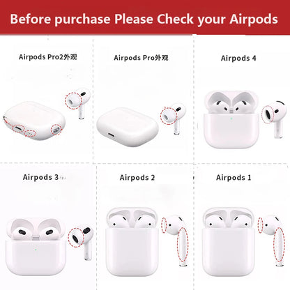 For AirPods 4th Generation Case with Cleaner Kit/Keychain Flower Engraved Silicone Shockproof Cover for 2024 AirPods 4 Case New