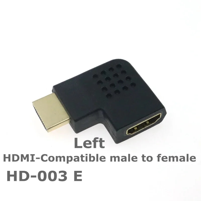 HD adapter Micro Mini HDMI-compatible 90 degree right-angle adapter HDMI 270 degree HDMI male to female HDMI elbow connector