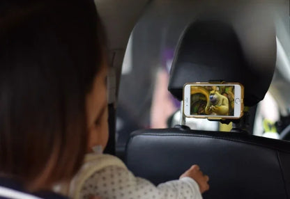 Universal Car Headrest Phone Tablet Holder Rear Seat Mount Stand Adjustable Hanging Hook for Mobile Phone iPad