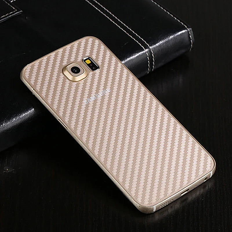 10PCS Back Carbon Fiber Film For Samsung Galaxy S22 S21 S23 S24 S25 S26 Protective Back Cover For Samsung A14 A34 A54
