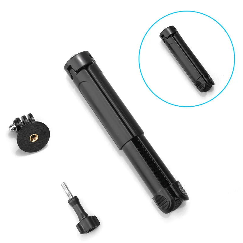 Extendable Mini Tripods  Stand Portable Tripod for DJI Pocket 3/4 GoPro Insta360 Phone 1/4” Mount Desktop Tripod for Vlog Live