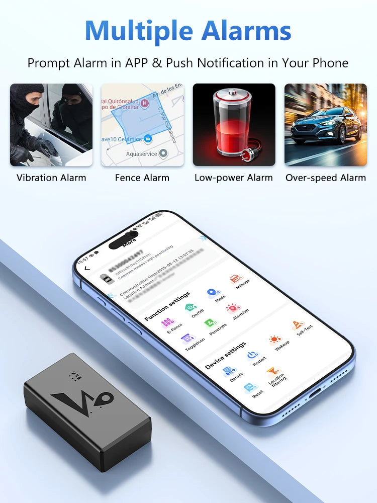 Strong Magnet 4G Car GPS Tracker Vehicle Locator Vibration Alarm Long Standby 20000/10000mAH Battery with Free APP