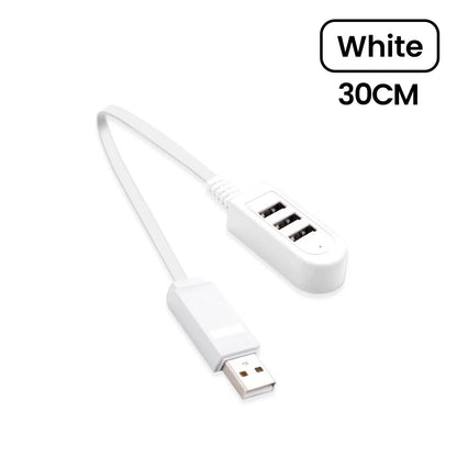 3 In 1 USB HUB Splitter Socket Multi-function USB Charger USB Port Hub High Speed Data Transfer For PC Laptop 30cm/120cm USB Hub
