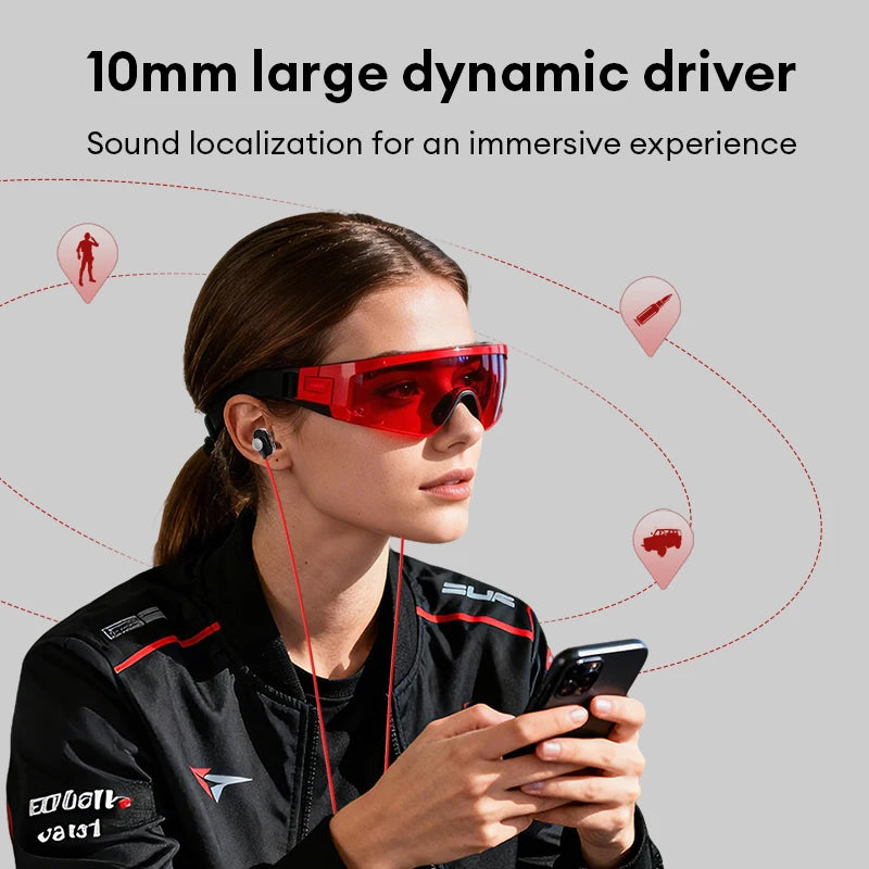 NEW Lenovo YF46 Wired Headphones In-Ear Gaming Earphones 3.5mm/Type-C Lightweight Earbuds With Mic For Mobile Phones Computers