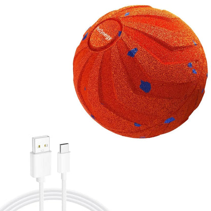 Bite Resistant Smart Dog Toy Ball Wear Resistant Durable Automatic Moving Ball Toy with Light USB Rechargeable Dog Bouncing Ball