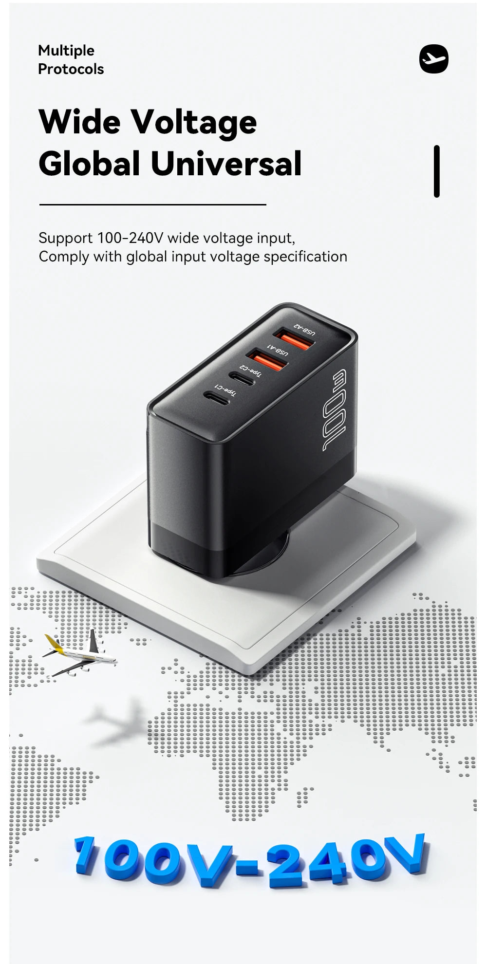 Essager 100W USB Type C Charger 65W PD Quick Charge4.0 3.0 Type-C Fast Charging For iPhone 14 13 12 Xiaomi Macbook 13 Pro Laptop