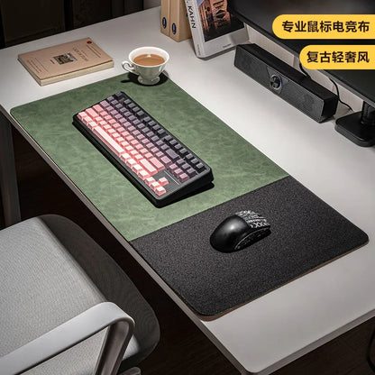 3in1 Large Mouse Pad Double Sided Leather Cork Waterproof Gaming Office Desk Mat Non Slip Computer Desk Pad Accessories Mousepad