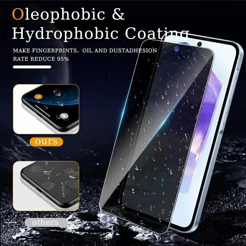 Privacy Screen Protector for Samsung S24 Ultra S23 S22 Plus S21 S20 FE S10e A55 A54 A53 5G A35 A34 A33 A15 A14 A13 Antispy Glass