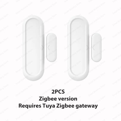IP65 Tuya Zigbee WiFi Door Window Magnetic Sensor Wireless Connection Smart Home Protection Waterproof Door Detectors Automation