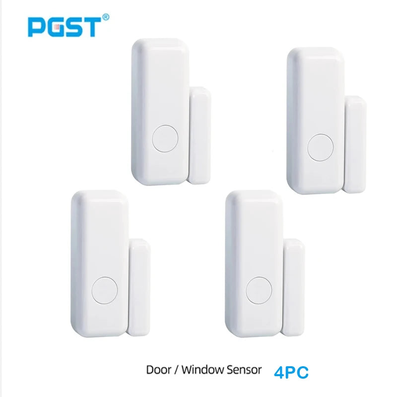 PGST 433 MHz Wireless Door Detector, Home Security Smart Window Anti-Theft Door Window Sensor, Used to Detect Open Doors, PE-67