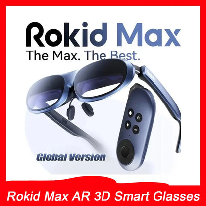 Rokid Max AR 3D Smart Glasses Station Overseas Global Version Micro OLED 215' Max Screen FoV Viewing For Video Games