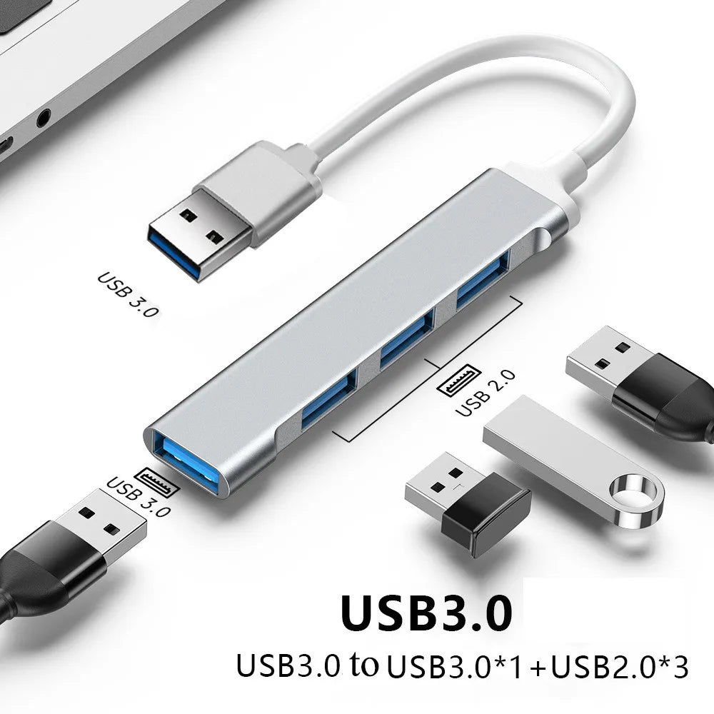 4 Port Multi Splitter USB 3.0 Hub USB Hub Type C Dock Adapter OTG Type C HUB for PC Xiaomi Huawei Macbook Pro USB 2.0