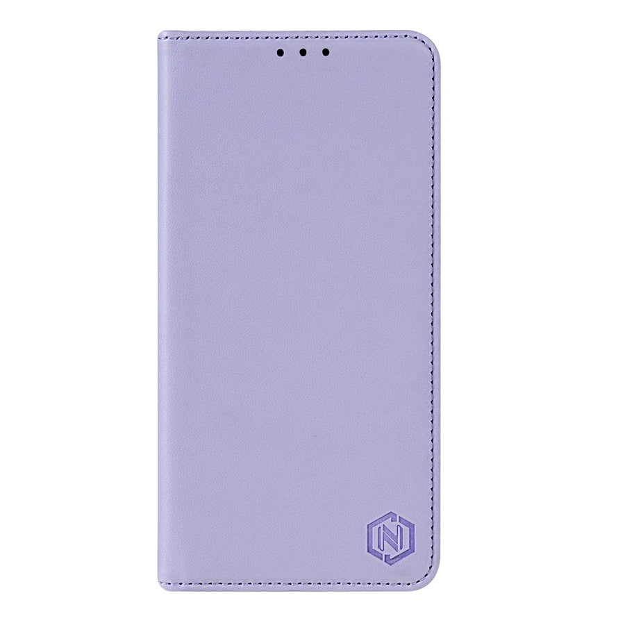 Wallet Skin Friendly Magnetic Slot Flip Leather Case For Samsung Galaxy S26 Ultra S25 Edge S24 FE S23 Plus S22 S21 S20FE S10+