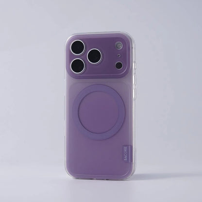 Gradient Color Skin-Feel Matte Silicone Button Case For iPhone 18 Pro Max 17 16 15 14 Pro for Magsafe Wireless Charging PC Cover