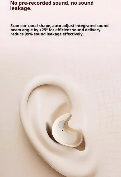 Wireless In-Ear Bluetooth 5.3 Earphones High Sleepy Quality Wireless Earbuds with Long Battery Life Mini Digital Display Video