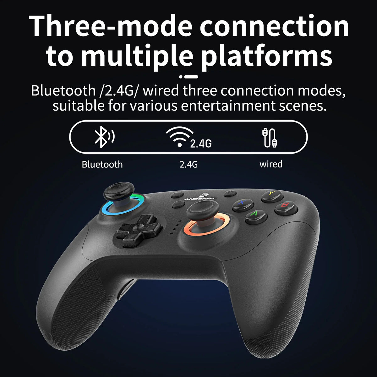 Wireless Bluetooth Wired USB Gamepad Gaming Control For Switch iPhone Android IOS Mobile PC Phone Cell Controller Hall Game Pad