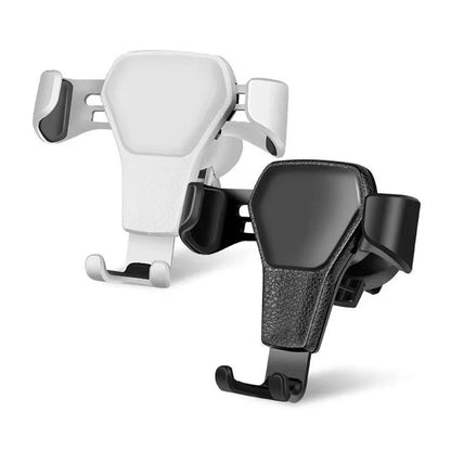 Car Air Vent Mount Auto Phone Holder Gravity Triangular Hold One Hand Operation For Cell Phones Navigation Car Phone Stand