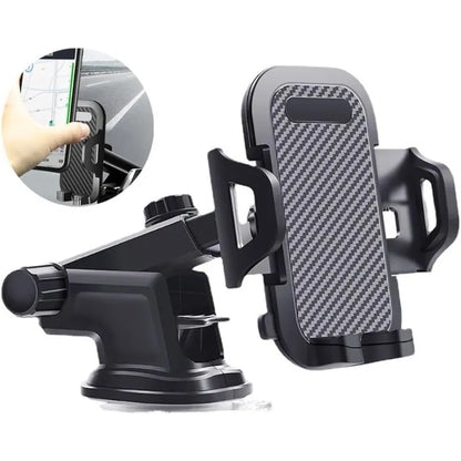 Car Phone Holder 360° Rotation Phone Holder for Car Quick Release Adjustable Car Phone Mount Dashboard for iPhone Samsung Xiaomi