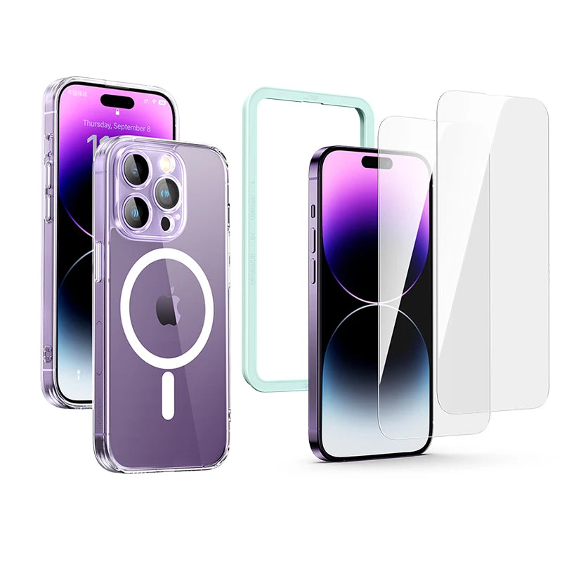 UGREEN Magnetic Case for iPhone 16 Pro Max Case Shockproof Cover for iPhone 15 14 13 Pro Max 14 Plus 16pro Macsafe TPU Cases