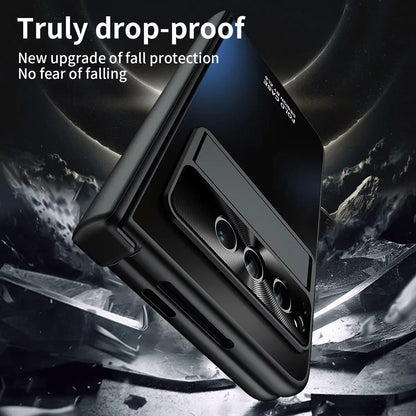 Phone case For Google Pixel Fold Luxury Business Man Pen Stylus Slot Stand Holder Phone Case Google Pixel Fold