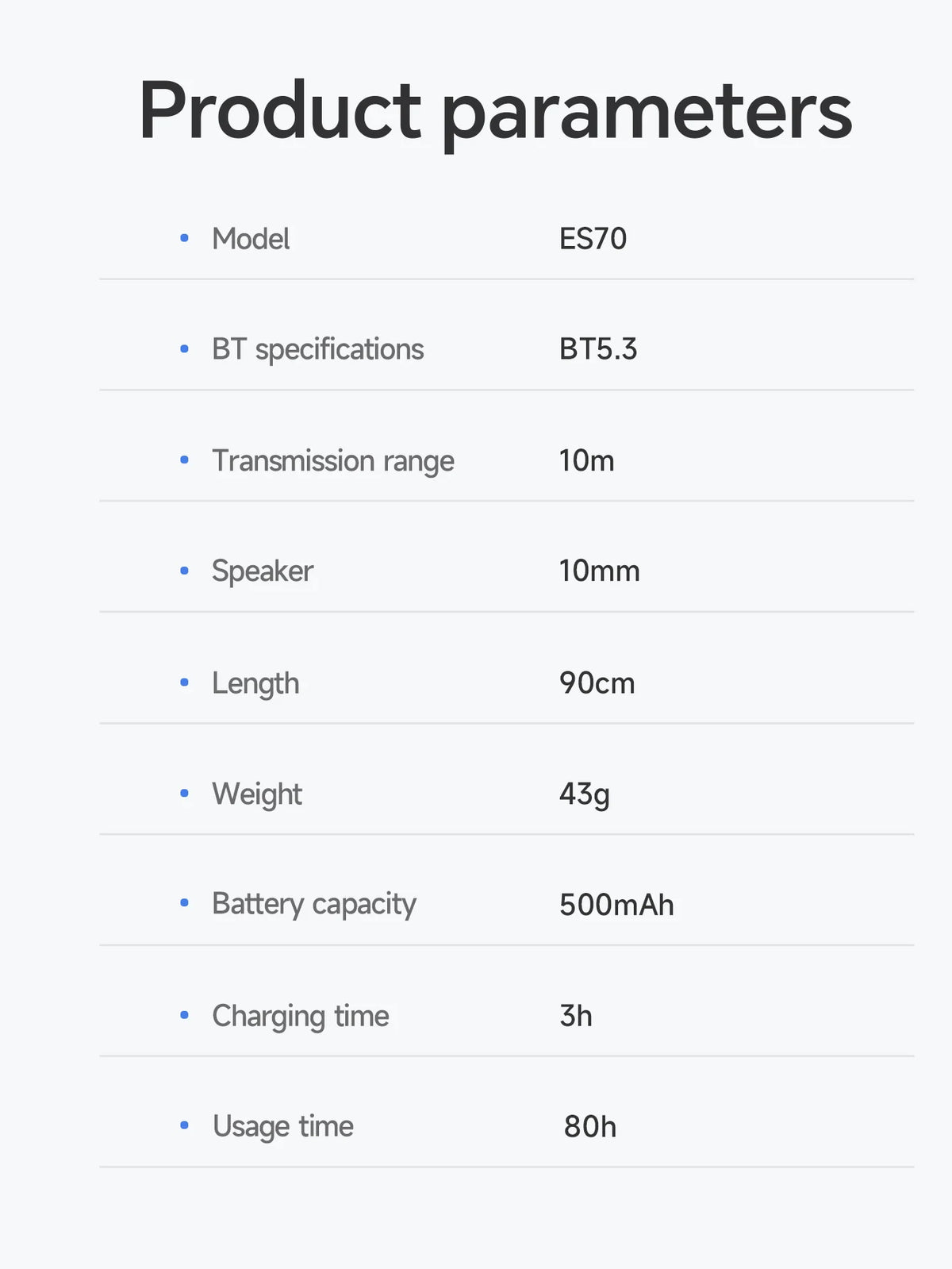 HOCO ES70 Neckband Headsets Bluetooth Wireless Headphones Outdoor Sport Earphones Portable Hifi Sounds Earbuds With Microphone