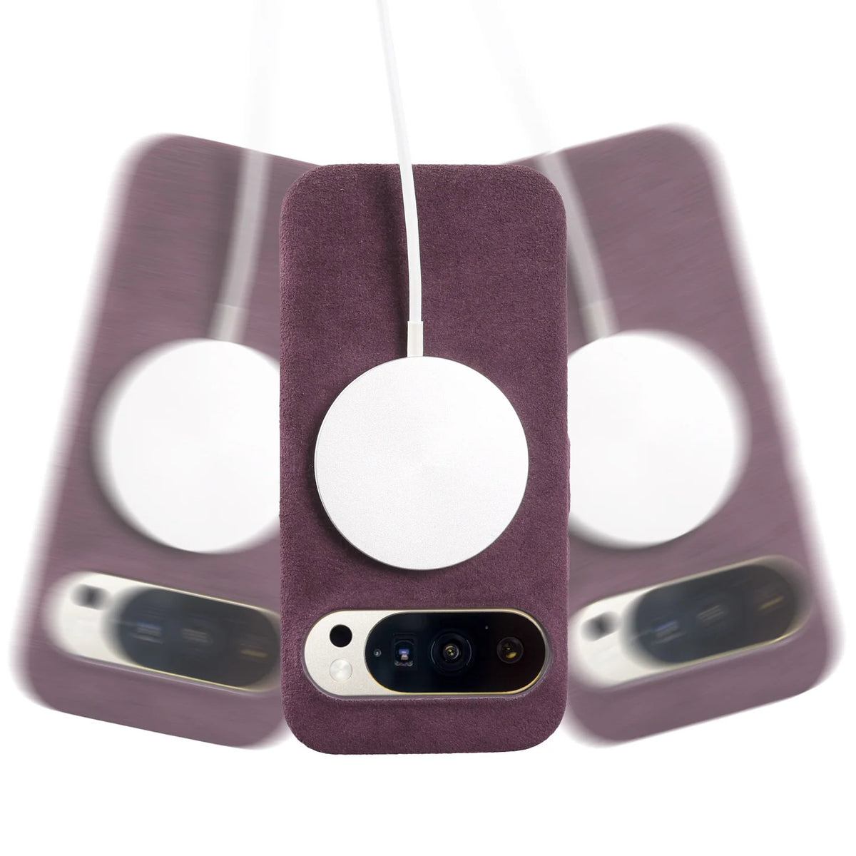 Luxury Magnetic For Google Pixel 10 Pro 9pro 8pro 7pro For ALCANTARA Back Case Artificial Leather Supercar Suede Phone Cover