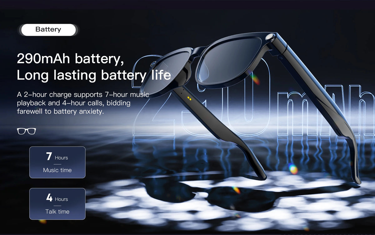 2026 New Smart AI Glasses 8MP Pixel 4k HD Camera Anti-shake Video Record ChatGP WIFI Translation Call Waterproof Sunglasses Men