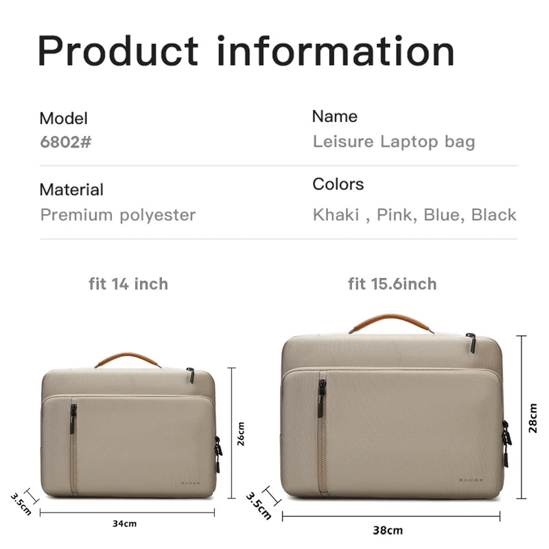 BANGE New 14-15.6 inch Laptop Sleeve Bag Notebook Cover Pouch for Xiaomi Air HP Dell Laptop Bag Tablet Case For Macbook HP DELL