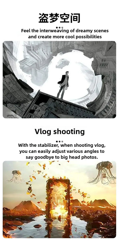 Mobile gimbal stabilizer ,Phone Stabilizer for Video Recording with Face/Object Tracking,3-Axis Gimbal for Android,iPhone
