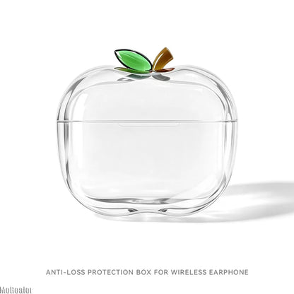 New Translucent Apple Shape Headphone Case TPU Gold Silver Red Green for Airpods Pro 1/2/3 4