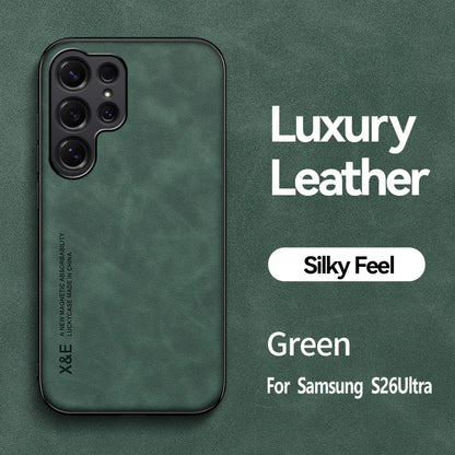 Magnetic Leather Protect Phone Case For Samsung Galaxy S26 S25 S24 S23 S22 Note 20 Ultra Plus S26FE S25FE S24FE Case Back Cover