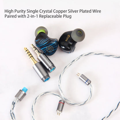 Sound Rhyme SR6 1DD + 2BA + 2PD+ 1BC Driver Multi-Driver In-Ear Monitor Hybrid Driver Wired Earphones with 2in1 Switchable cable
