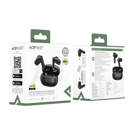 ACEFAST W8 ANC ENC Noise Reduction Bluetooth 6.0 Earphones with AI Translation Low Latency Game Earbuds Support App EQ Control