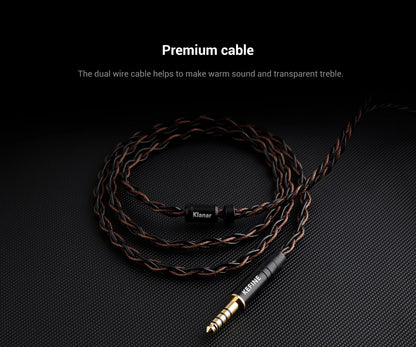 KEFINE Klanar 14.5mm Planar Magnetic Driver Hifi Wired IEM Earphones with CNC Metal  Housing & Detachable 0.78 2pin 3.5mm Cable