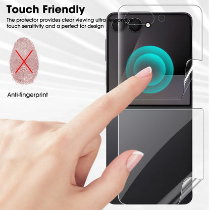 Anti-scratch Screen Protector For Samsung Galaxy Z Flip 7 6 5 Flip7 Flip6 Flip5 Protective Soft Hydrogel Film For ZFlip7 ZFlip6