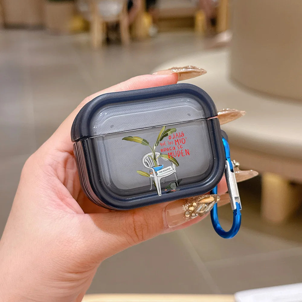 Singer B-Bad B-Bunny Translucent Silicone Case for Airpods 4 3 Pro 2 1 Wireless earphone Headphone Pro2 Protective Covers