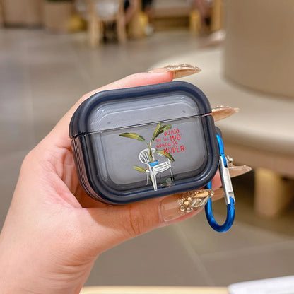 Singer B-Bad B-Bunny Translucent Silicone Case for Airpods 4 3 Pro 2 1 Wireless earphone Headphone Pro2 Protective Covers