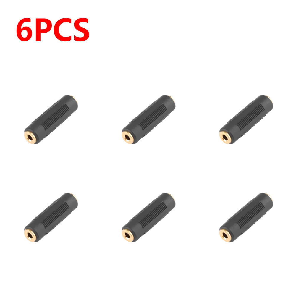 3.5 Mm Female To 3.5mm Female Jack Stereo Connector Coupler Adapter Audio Extension Cable for MP3 DVD Headphone Car