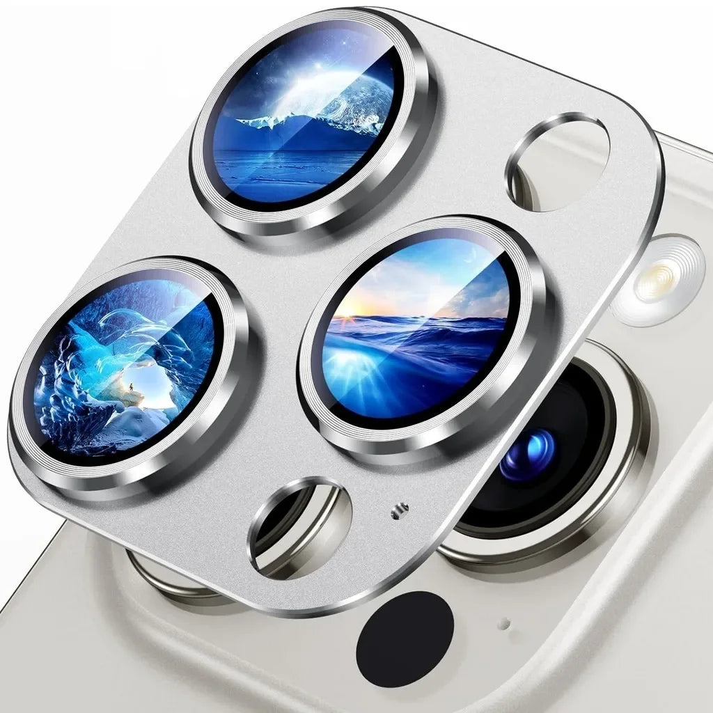 1Pcs Metal Camera Len Protector For IPhone 15 16Pro Max Aluminum Alloy Tempered Glass Cover Screen Protector For IPhone 15 16Pro