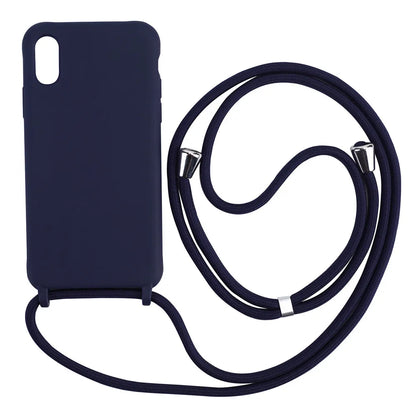 Strap Cord Silicone Phone Case For Samsung S22 S21 S23 S24 Ultra S20 FE S10 Plus Note 20 Plus Crossbody Necklace Lanyard Cover