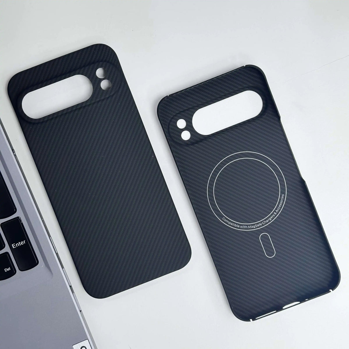 For Google Pixel 9 /9 Pro/9 ProXL/ 9A, 600D/1500D Kevlar Aramid Fiber Case – Magnetic, Ultra-Thin Hard Shell, Shockproof Cover