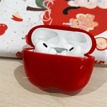 New Translucent Apple Shape Headphone Case TPU Gold Silver Red Green for Airpods Pro 1/2/3 4